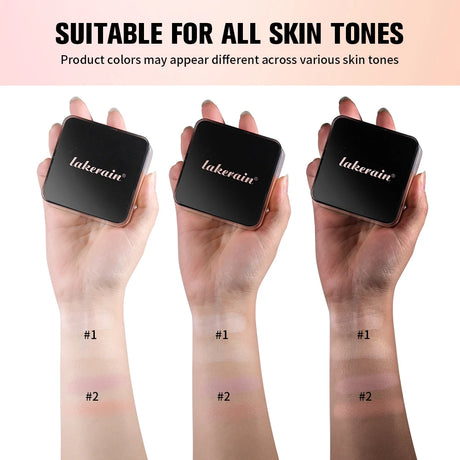 2 in 1 Bake Loose Powder Brightening&Correcting Duo Brightening Correcting Blurred Pores Matte LongLasting Setting Powder Makeup