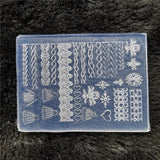 1pc Butterfly Sweater Snowflake 3D Acrylic Mold  Photo Frame  Silicone  Nail Art   Nails DIY  Nail Art Templates Nails  Mold