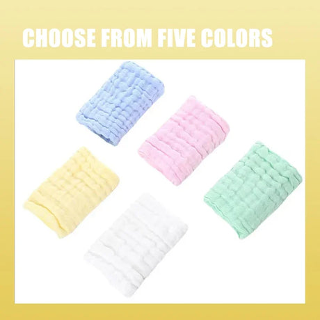 5pcs Baby Muslin Washcloths Burp Cloths, Baby Face Towels, Natural Muslin Cotton Baby Wipes, Soft Face Cloths For Newborn, Baby