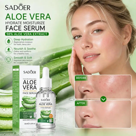 Aloe Vera Moisturizing face Essence Brightening Hydrating Essence Soothing face Care beauty skincare