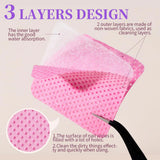 200Pcs Lint Free Nail Wipes Eyelash Glue Wipes Nail Polish Remover Pads Gel Nail Cleansing Wipes Suitable for Home or Salon Use