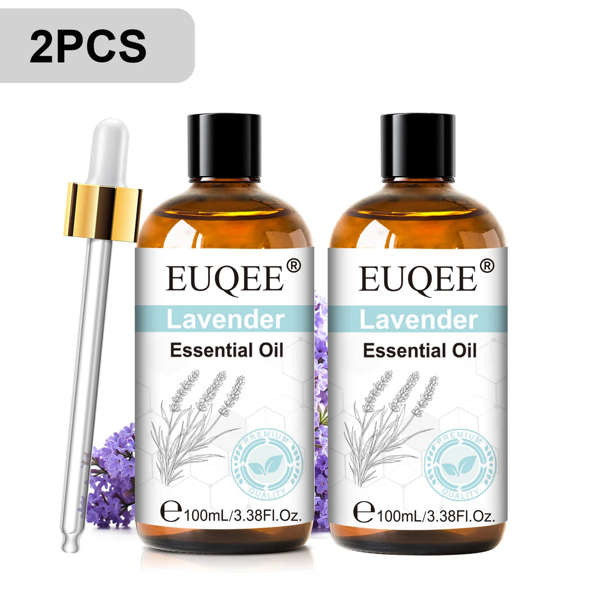 EUQEE 3.38FI.Oz. Aromatherapy Essential Oil For Reed Diffuser Humidifier-100ml Vanilla Lavender Cinnamon Lemon Essential Oils