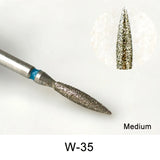 Diamond Ceramic Nail Drill Bits Milling Cutter For Manicure Left Right Rotary Cuticle Files Buffer DIY Nails Accessories Tools