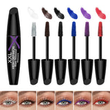 6-Color Mascara,Volumizing Lengthening,Waterproof Smudge-Proof,Long-Lasting Colorful Eyelash Makeup for Daily, Women's Cosmetics