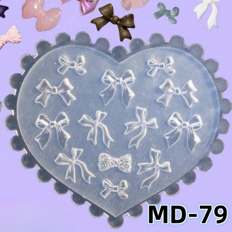 1Pcs 3D Silicone Nail Art Mold Reusable INS Fashion Versatile Camellia Bow Kawaii Butterfly DIY Party Nail Decoration Art