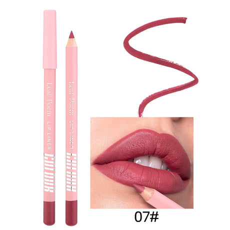 8 Colors Waterproof Lip Liner Pencil Long Lasting Sexy Dark Red Pink Matte Lipstick Pencil Natural Lipliner Pen Red Contour Tint