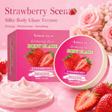 Strawberry Body Glaze Firming Skin Body Cream100g Moisturizing Body Butter  Body Lotion Smooth Fine Lines Anti Dry Rough Skin Luminous Soft  Non Greasy Strawberry Scent For All Skin Daily Skin Care