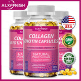 Hydrolyzed Collagen -  Antioxidant for Hair, Skin, Nail, Bones, Joint Health Support - with Vitamin C, Biotin