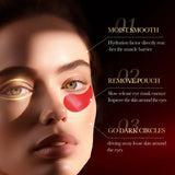 60pcs SADOER Red Pomegranate Collagen Eye Mask Firming Anti Dark Circles Remove Eyes Bag Moisturizing Eye Patches Eyes Skin Care