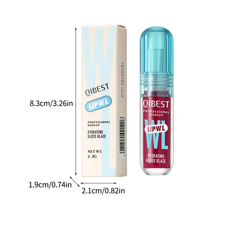1PC mirror lip gloss, moisturizing, lightweight, non greasy, long-lasting luster, non stick to cup lip gloss