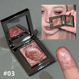 Chameleon Dark Green Eyeshadow Palette Fine Easy-To-Apply Sparkling Pearlescent Mashed Potato Eye Shadow Brightening Makeup