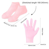 Silicone Socks and Gloves - Moisturizing Gel Spa Exfoliation Prevent Dry Cracked Dead Skin Remover Protector Foot/Hand Care Tool