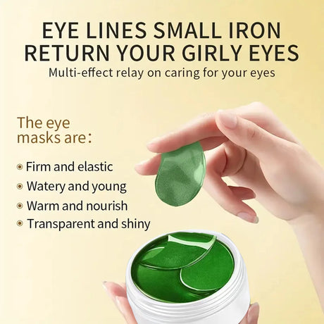 60pcs Aloe Vera Collagen Eye Mask Anti Dark Circles Removal Eyes Bags Moisturizing Firming Eye Patches Eyes Skin Care Products
