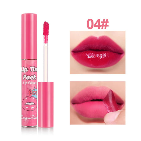 Peel-off Lip Gloss Waterproof Long Lasting Non-Stick Cup Beauty Red Lipstick Matte Rose Tear-off Liquid Tattoo Lip Stain Make Up