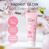 LAIKOU Japan Sakura Body Lotion Nourishing Body Moisturizer Fragrant Body Cream Soft Smooth Skin Treatment 200g
