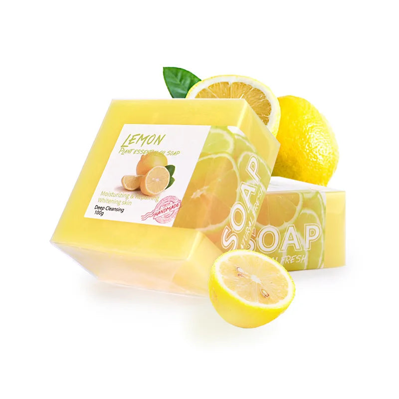 Turmeric Soap with Plant Essential Oils, Handmade Cleansing Bar for Face & Body, Ginger-Infused Traditional Formula