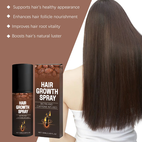 Biotin Caffeine Hair Serum Spray Deep Hydrating Nourishment Strengthen Hair Roots Reduce Hair Loss Smoothing Shiny Hair Care