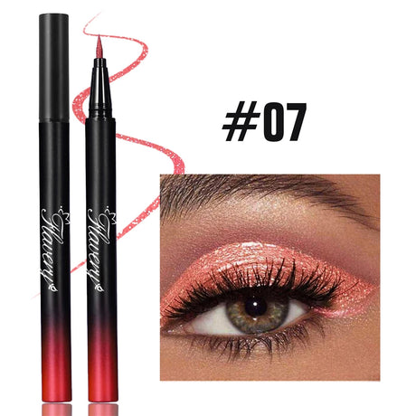 Pearlescent Smoked Black Purple Eyeliner Pen Glitter Metallic