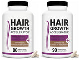 Lustriva Hair Growth Vitamins with Biotin, Marine Collagen, Saw Palmetto, Ashwagandha, Horsetail & Zinc – Thicker Hair, 90 Caps