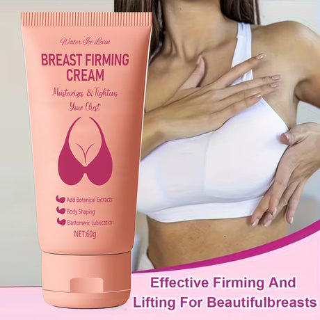 Breast Firming Cream: Light Texture, Nourishes/Moisturizes, Collagen/Shea Butter, Boosts Elastic & Smooth Chest Skin