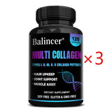 Multi Collagen Peptides Capsules - Supports Skin, Hair, Joint Health, Promote Collagen Production, Delay Aging,Enhances Immunity
