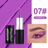 Matte Eyeliner Pencil Black White Blue Green Eyeliner Cream Waterproof and Not Easy To Smudge Colorful Eye Liner Eye Makeup Tool
