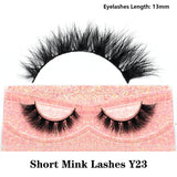 Half Lashes Short Mink Eyelashes Fluffy Soft False Eyelashes Wispy Cross Strip Eye Lashes Natural Mink Eyelash Extension Makeup