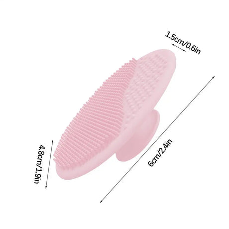 Baby Scalp Scrubber Baby Bath Hair Brush Soft Silicone Cleaning Tool for Cradle Cap Suction Cup Massage Comb for Boys Girls