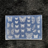 1pc Butterfly Sweater Snowflake 3D Acrylic Mold  Photo Frame  Silicone  Nail Art   Nails DIY  Nail Art Templates Nails  Mold