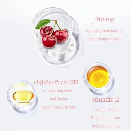 3g South Korea Lip Sleep Mask Night Sleep Maintenance Moisturizing Lips Gloss Tinted Nourishing Lips Care Cherry Lip Balm