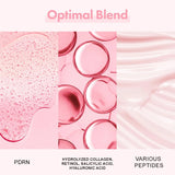 Collagen Peptide Facial Serum for Dull Skin Boosts Elasticity Skin Renewal Repair Salmon PDRN Korean Beauty Product