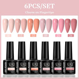 VOKY 6-Piece Set of Nail Gel, Seasonal Fashionable Nail Gel, The Perfect Gift for Ladies to Give During Festivals