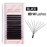 ARISON YY Lashes and 3D/4D/5D W Shape Lashes Brasileiro Premade Volume Eyelashes Extension Soft Thin Easily Grafting Extension