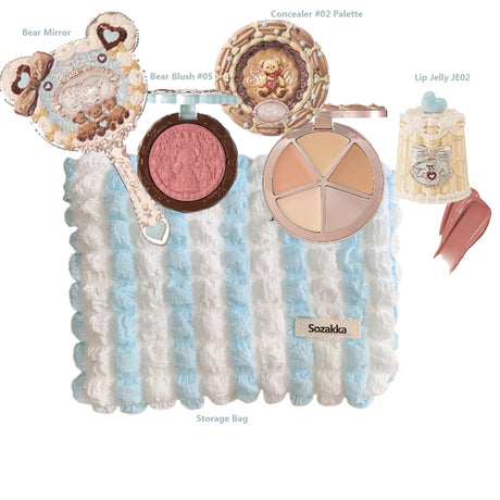 Flower Knows Strawberry Cupid Collection Makeup Kit Full Professional Face Palette Blush Eyeshadow Lip Cream Solid Perfume Sets