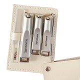 1/5pcs Professional Manicure and Pedicure Kit  Includes Nail Clipper Nail File and Ear Pick Portable Storage Case Tool