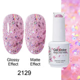 Clou Beaute Gel Nail Polish Neon Brown Royal Blue Red Green Pastal Nude Nail Art Varnishes Gel Lacquer Top Coat UV Gel Nail