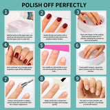 Containing 100% Acetone Nail Polish Remover, Quick Acting Formula Is Suitable for Gel, Dipping Powder and Acrylic Nail, Salon