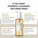 Korean Centella Kits Light Cleansing Oil and Hyalu-Cica Water-Fit Suncreen Moisturizing Makeup Remover Shrink Pore Face Care Set