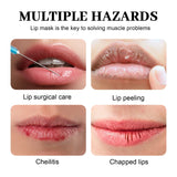 10Pcs Marine Collagen Lip Mask Nourishing Lip Care Moisture Fruits Essence Firming Moisturizing Labial Gel Patch Lips Pad Patche