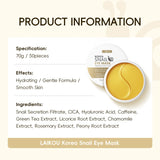 LAIKOU Snail or Sakura Under Eye Mask Anti Aging Hydrating Reduce Dark Circles Puffiness 50 Pieces for Daily Eye Care