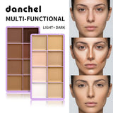 8 Shade Soft Matte Cream Concealer Palette Full Coverage Fade Dark Circles Blemishes Waterproof Long Lasting Oil Control Makeup